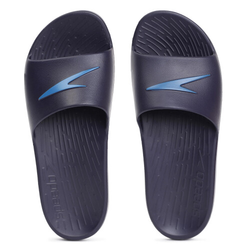 Speedo Speedo Men'S Single Colour Slides - True Navy & Blue Flame