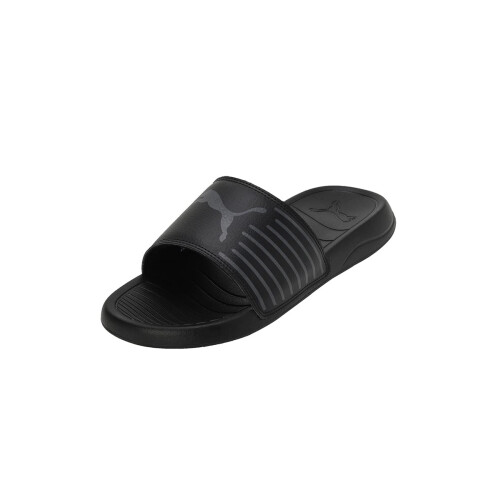 Puma Puma | Geo Slides | Svart-Kyld Mörkgrå | 11Uk
