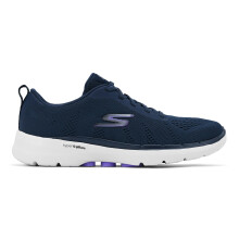 Skechers Womens Go Walk 6 Navy Lavender Walking Shoes