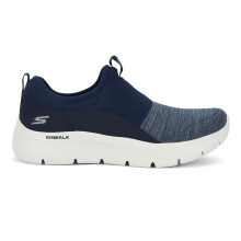 Skechers Womens Go Walk Flex Navy White Walking Shoes