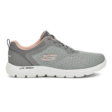 Skechers Womens Summits Grey Coral Casual Lace Up Shoe