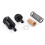 3/8" Billet Inline Fuel Filter 30  Anodized Aluminum Black 2PCS 8