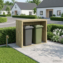 vidaXL Mülltonnenbox Imprägniertes Kiefernholz