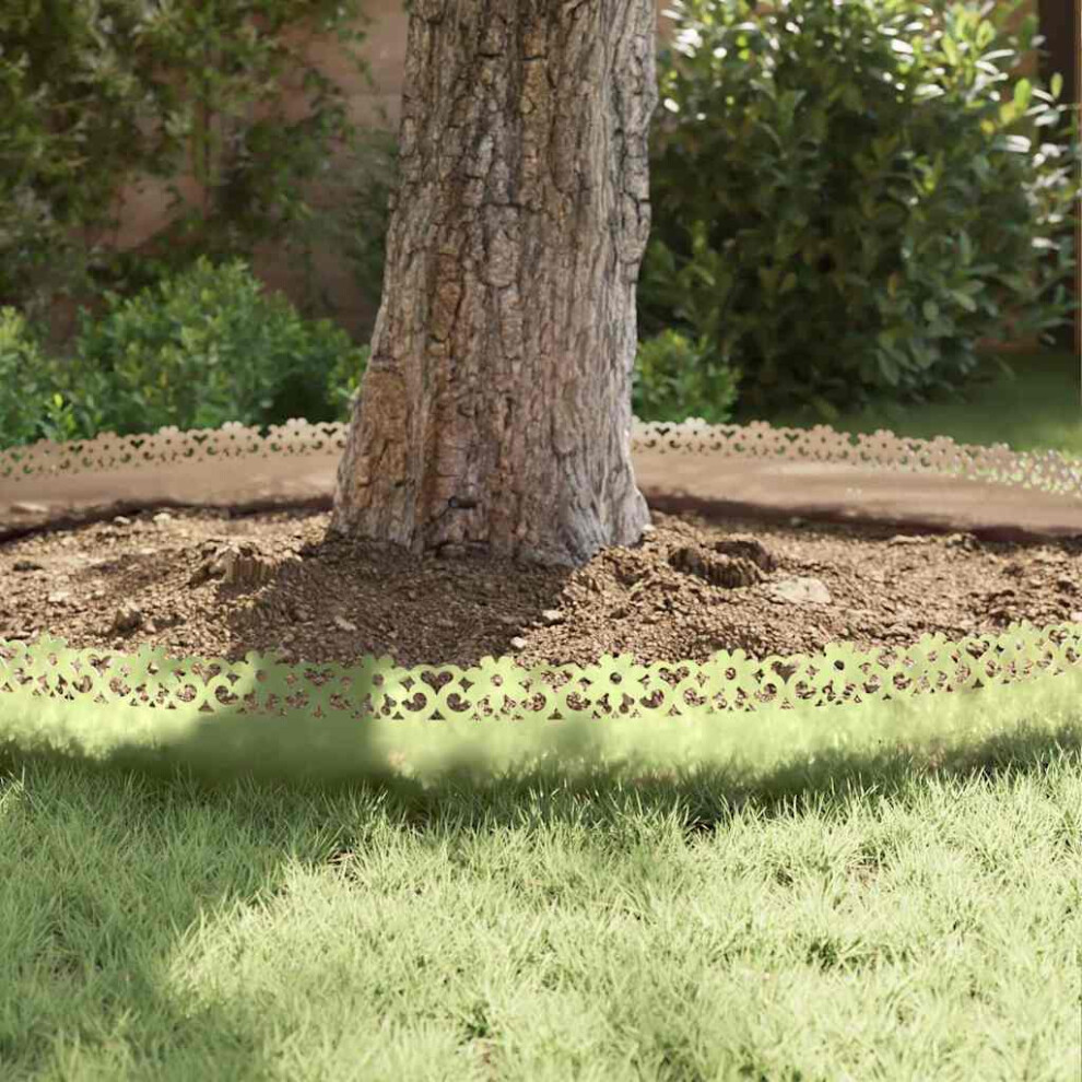 Vidaxl Lawn Edgings 30 Pcs Silver 103 X 0.05 X 22 Cm Galvanised Steel 8721288856708