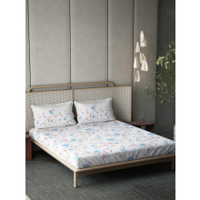 Ddecor Live Beautiful 100% Cotone 145Tc Floral Copriletto Queen Con 2 Federe | Tessuto Traspirante Stampato