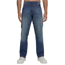 Jeans Highlander Para Hombre Ajuste Recto | Modernos | Denim Elástico | Detalles de Desgaste Claro