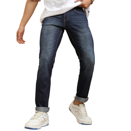 Highlander Highlander Jeans Uomo Slim Fit Stretch Blu Scuro