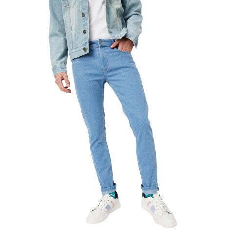 Herr Slim Fit Jeans, Ljusblå, 34