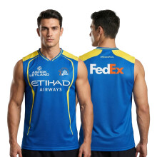 Playr X Chennai Super Kings Camiseta Sin Mangas 2026 - Edición IPL, T-Shirt Csk Estilosa para Adultos