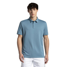Polo T-Shirt Jockey Mv41 Uomo in Microfibra Riciclata con Maniche Corte Blu Provinciale L