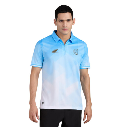 Skechers Skechers Men Mi: Aop White Navy Blue Polo