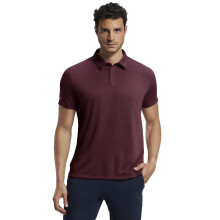 Jockey Mv41 Polo T-Shirt Mezzemanica in Microfibra Riciclata Elastan Tawny Port XL