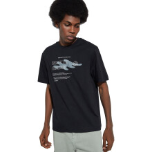 Max Men Algodón Urb_N Camiseta Gráfica Ajuste Regular (Negro_Xl)