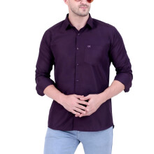 Camisa de Algodón Mezclado Xjarvis para Hombre | Camisa Formal Ajustada con Bolsillo | Manga Larga
