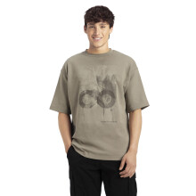 Jockey Groove Mz01 T-Shirt Oversized in Cotone Super Combed con Stampa_Vetiver_M