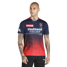 Puma Herr T-Shirt med Bokstavstryck (77300101_Navy Blazer-Flame Scarlet Xs)