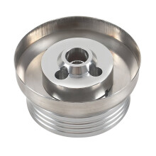 Polished Steering Wheel Hub Adapter 5 & 6 Hole Compatibility for Chevy Flaming River & Ididit