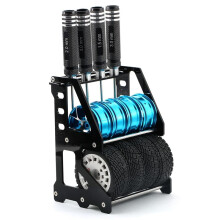 RC Wheel Rack RC Wheel Tyre Storage Shelf RC Metal Wheel Rim Tire Storage Rack for 1/10 1/12 Vehicles Model Crawler Car