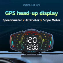Compteur de Vitesse GPS pour Voiture, Affichage Tête Haute, Alarme de Vitesse, Boussole HUD, Jauge Électronique KMH MPH pour  les Véhicules