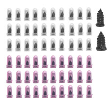 60 PCS Tire Repair Rubber Nail, Vacuum Tire Repair Kits Spiral Rubber Screws, Fast Self-Service Tool for Car, Truck