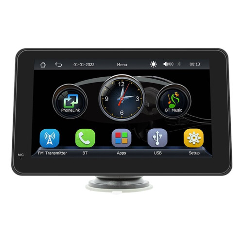 Car 7 Inch 2.5D Screen Navigation Screen  Portable Screen Wireless Carplay Android Auto MP5 Player 1