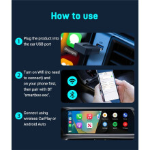 Wireless CarPlays Adapter Androids Auto Dongle Plug and Auto Connection Car Radio Carplay