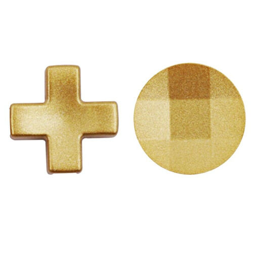 For  One Elite Series 2 2PCS D-Pad Gaming Metal Controller Parts Replacement Controller Component Set Gold 1
