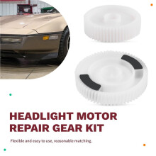 2PCS Headlight Motor Gear Repair Kit Does Both Sides New for Corvette 1984 1985 1986 1987 5.7 CECF-CARK5846