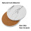 Coaster Sets of 6 Pieces, Absorbent Ceramic Stone Marble Pattern Coasters with Cork Base, White Coasters for Drinks 1