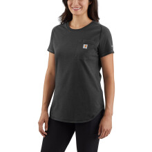 Carhartt Women'S Force Relaxed Fit Midweight Pocket T-Shirt 105415, Carbon Heather, Medium