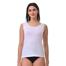 Adira | Dam Camisole i Bomull | Inner Tank Top | Bred Axelrem | Lager Under Genomskinliga Toppar