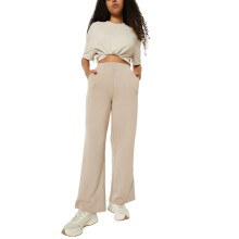 Max Dames Effen Butterzachte Trainingsbroek (Beige_L)