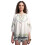 Vishudh Donne Top Bianco con Collo a Cravatta e Maniche Raglan Vvtp000028 1