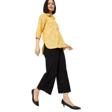 Max Dam Schiffili Broderade Palazzos, Svart, M