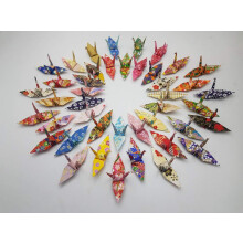 100 Origami Papper Crane Washi Papper Blandade Mönster 3x3 tum Japansk Chiyogami Papper