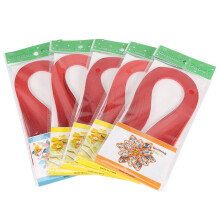 600 Stripes DIY Quilling Paper 3mm Bred Ren Färg Origami Papperspyssel Dekoration