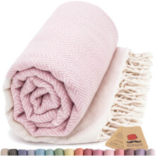 Asciugamano Turco Herringbone Bazaar Anatolia 100% Cotone Peshtemal 77X38 Leggero da Viaggio Spiaggia Sauna