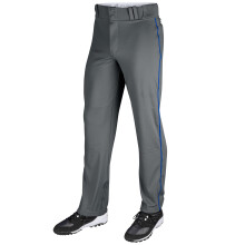 Pantalones de béisbol Champro Triple Crown con fondo abierto, ajuste y áreas deslizantes, Grafito, Talla L