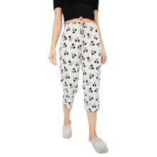 Max Kvinnor Mickey & Minnie Mus Tryck Capris Grå Melange