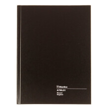 Blueline Protokollbok, Svart, 10.25 x 7.69 tum, 200 sidor (A796.01)