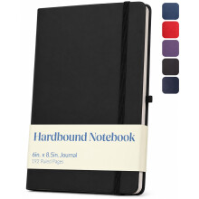 Eccolo Wereldreiziger Cool Jazz Notitieboek, Zwart, 6 x 8 Inch (BC401N)