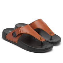 Asiatiska Herrar Safari-05 Gångslippar, Lätta och Stilsäkra Flip-Flops för Män & Pojkar Tan, UK 9