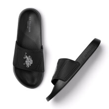 U.S. Polo Assn. Mens Phil Sliders - (Uk11) (Us12) (2Fd241017Z01), Black