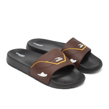 Slider per Bambini Asiatici-31, Infradito Casual Leggeri e Stylish per Uomini e Ragazzi (Marrone/Nero)-Uk 7