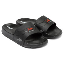 Slider per Bambini Asiatici-31, Ciabatte Casual Leggere e alla Moda per Uomini e Ragazzi, UK 7 Nero Rosso