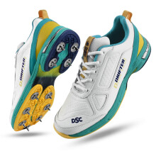 Scarpe da Cricket Dsc Mens Drifter, Colore-Sgyl24, Taglia-5, Bianco