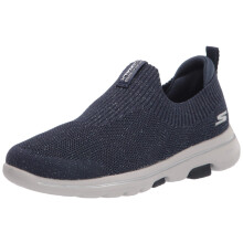 Skechers Scarpe Donna Go Walk 5-Starlit Vegan Effetto Brillante Navy - 3 UK (124214)