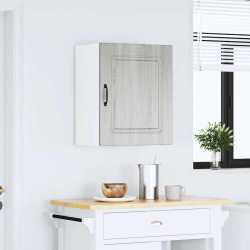 VidaXL vidaXL Kitchen Wall Cabinet Kalmar Grey Sonoma Engineered Wood
