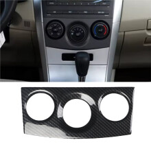 Car Manual A/C Control Panel Trim Cover for 2007-2013 Interior A/C Panel Trim Parts Carbon Fiber Pattern