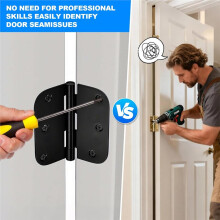 Plastic Door Hinge Shims,Filling Gaps in Interior Doors Adjusting the Spacing to Align Them,3.5 Inch Hinge Shims